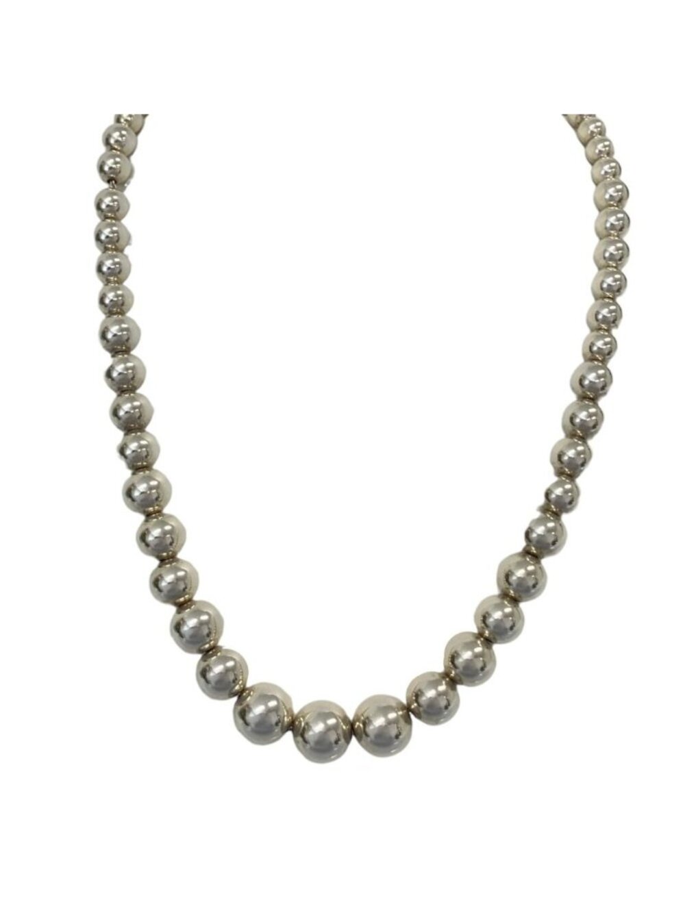 Tiffany & Co HardWear Graduated Silver Ball Necklace